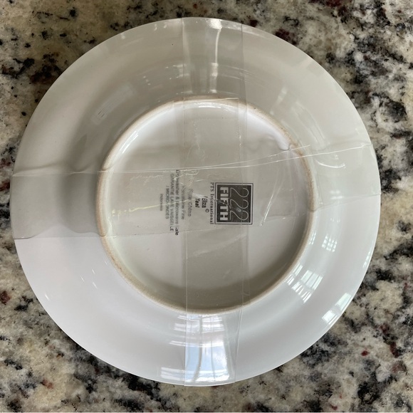 Eliza Teal Appetizer plates by 222 Fifth - Picture 2 of 2